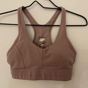 Lorna Jane Workout Bra Top Size SMALL S LIKE NEW Taupe Tan